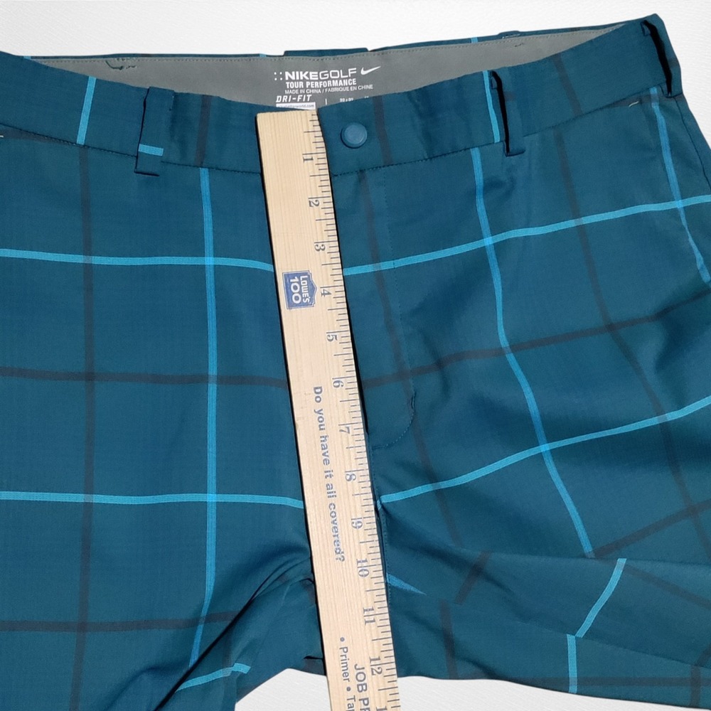 Nike Golf Tour Performance Pants Mens 32x32 Plaid Dri-FIT Stretch Preppy - Picture 11 of 15